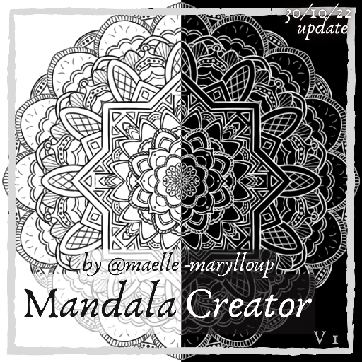 Mandala creator - free printable designs