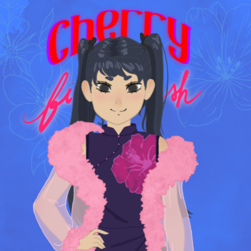 Cherry fish dress up game icon