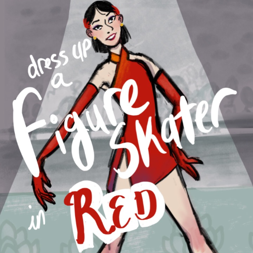 Dress up a figure skater in 🍒red🍒