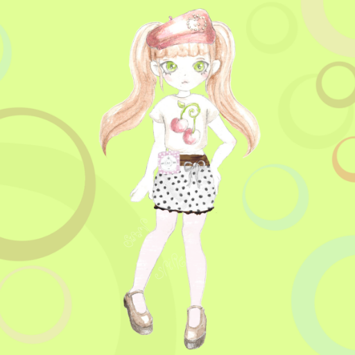 hot choc notebook girl icon