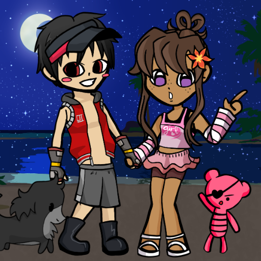 Summer couple (WIP) -Chocomimi icon