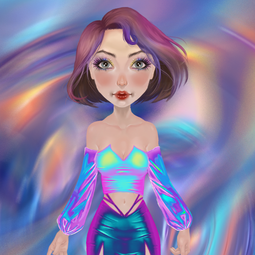 Holographic Dress up game icon
