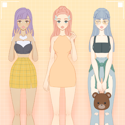 Peaches and Friends Charming Dress Up Game