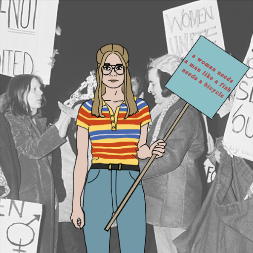 70's Gloria Steinem - Dress Up Game