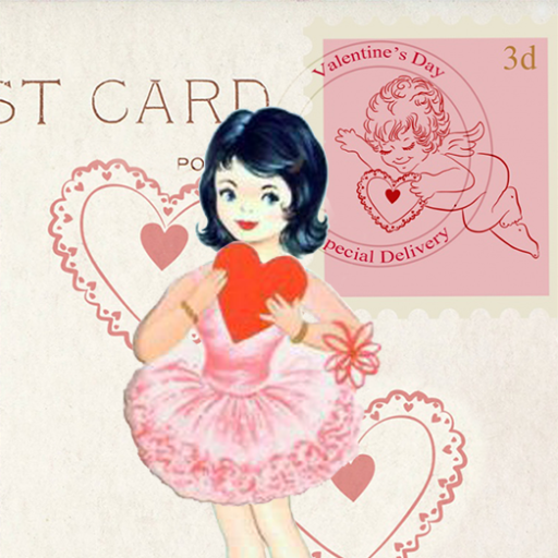 Miss Valentine - Vintage Paper Doll