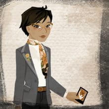 Modern girl dress up