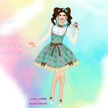 Ruffle Charmer Dress Up Game