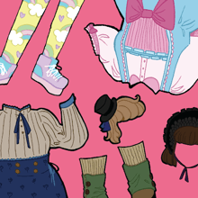 J-Fashion Paper Dolls