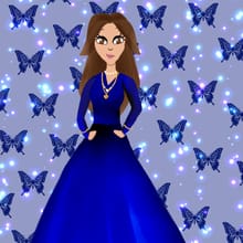 Beaming ballgown