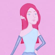 Cut-out elf doll