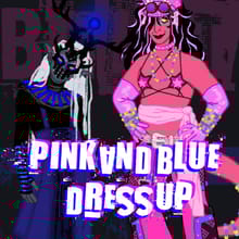 PINK AND BLUE DRESS UP