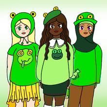 Frog Girl Dress Up Game