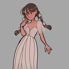 Elegant vintage dress up