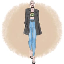 Dress up model