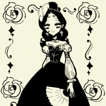 Lady of Versailles Dressup Coloring Page