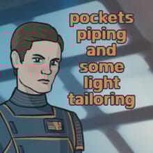 pockets piping and some light tailoring