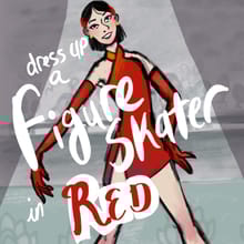 Dress up a figure skater in 🍒red🍒
