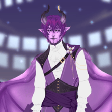It's a purple guy