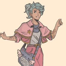 Pastel Goth elf in Human disguise