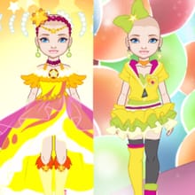 WIP: Mix and Match Yellow Magical Girls Outfits