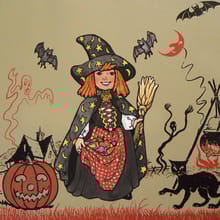 Halloween Party Paper Doll