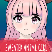 Sweater Anime Girl Avatar!
