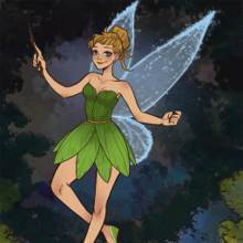 green emerald velvet dress Fairy Dress Up Games main image 1