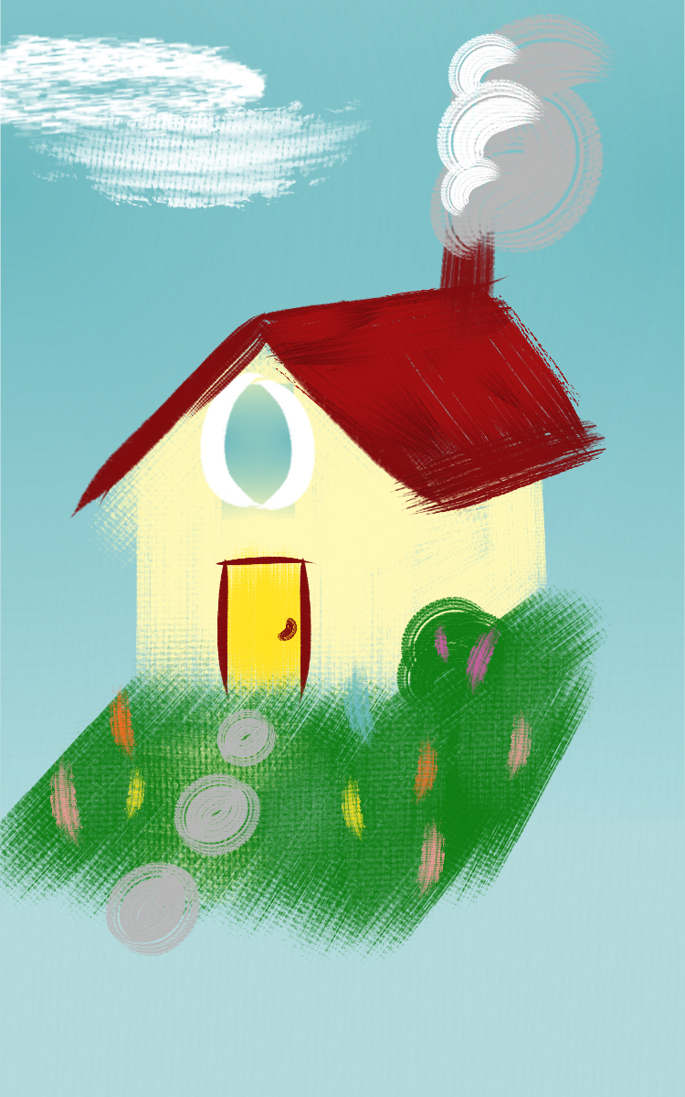 house made with Paint your heart out!