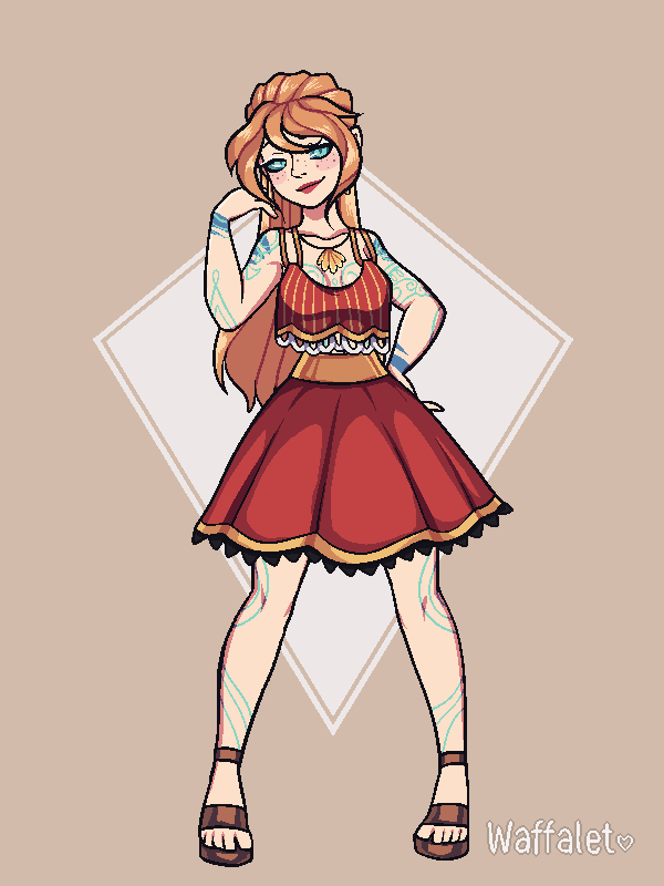 Cecilia - naiad form made with Monster girl maker