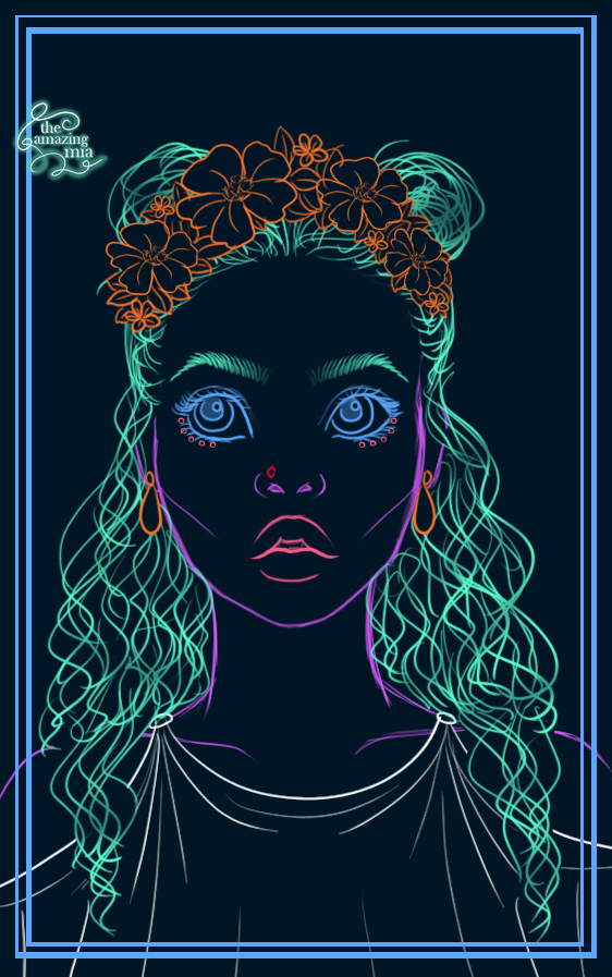 Flowerpower Punk made with Neon Angel