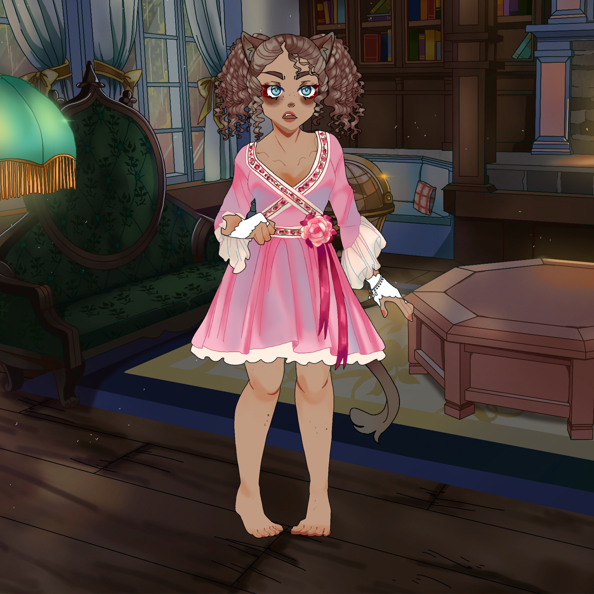 House doggirl made with Clover's Princess Dress up Game!