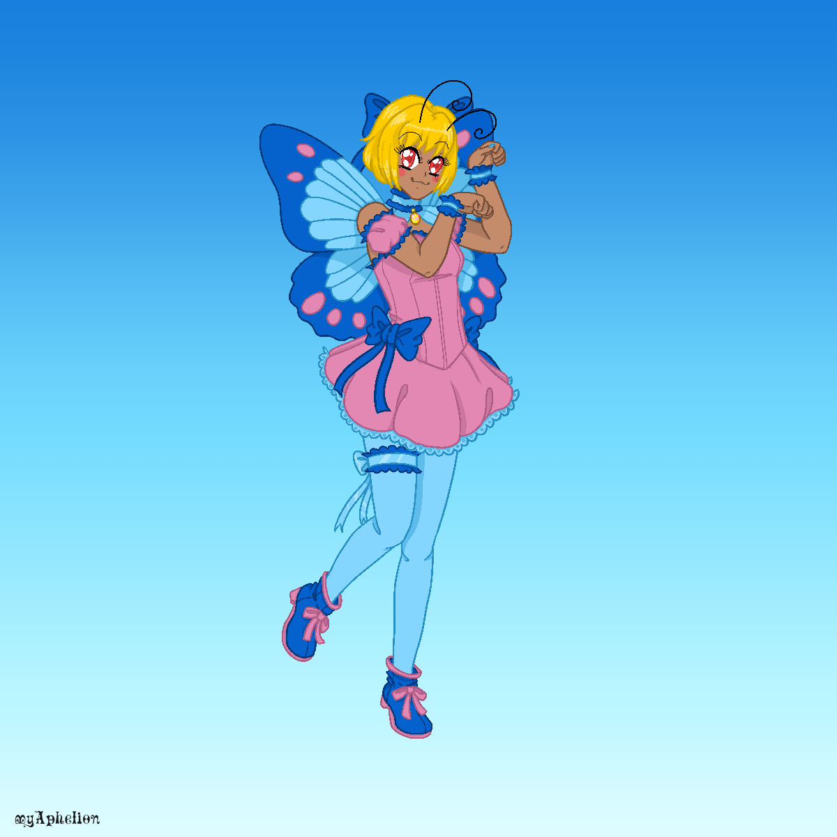 Mew Butterfly made with Sweet Mahou DIY