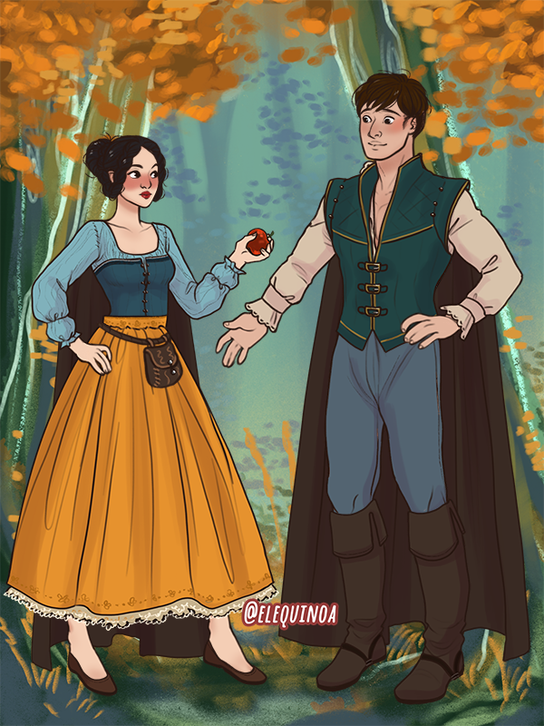 snow white and the prince made with Fairytale Duet