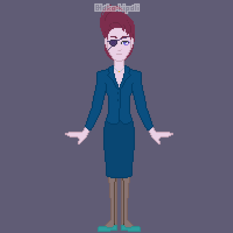 Cyberpunk Overlord Lady made with Pixel Girl