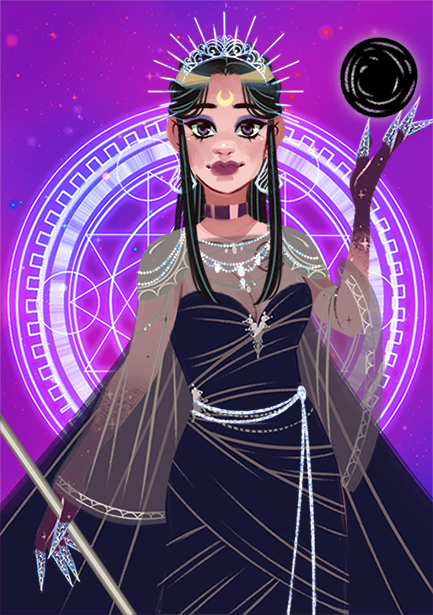 Shadow Princess of an Unknown Dimension made with Fantasy Princess Maker