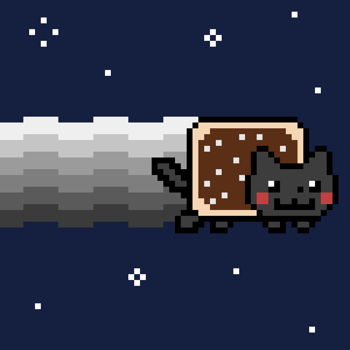 nyan-thirteen made with Toaster Pastry Rainbow Cat