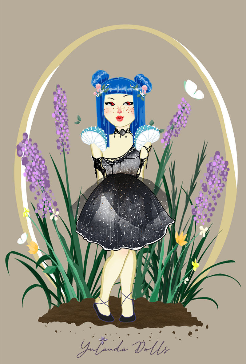 Mushroom girl made with Mushroom Dresses