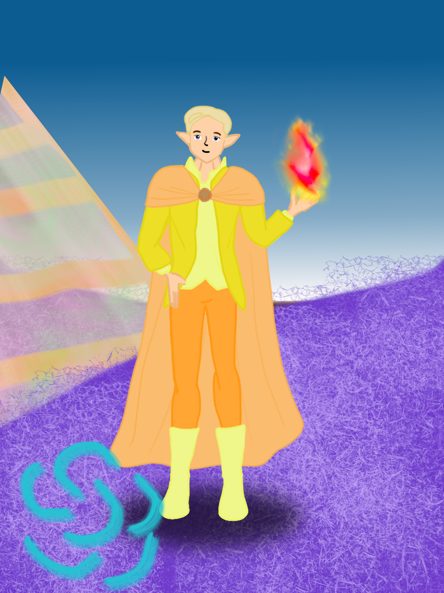 Fire elf made with Noble Elf Boy v0.1