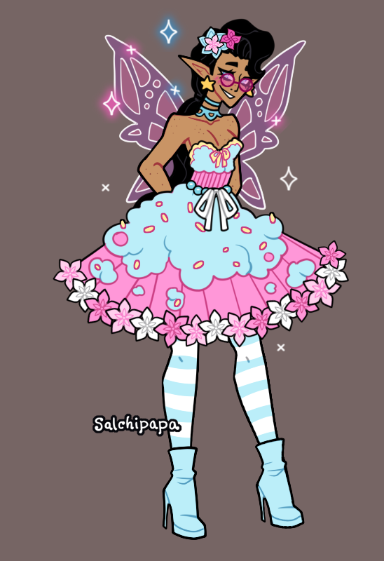 Pastel Blue made with Fairy Meiker