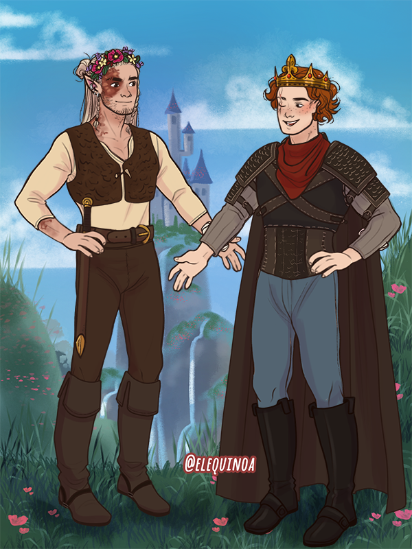 Just two men hitting it off made with Fairytale Duet - M/M Edition