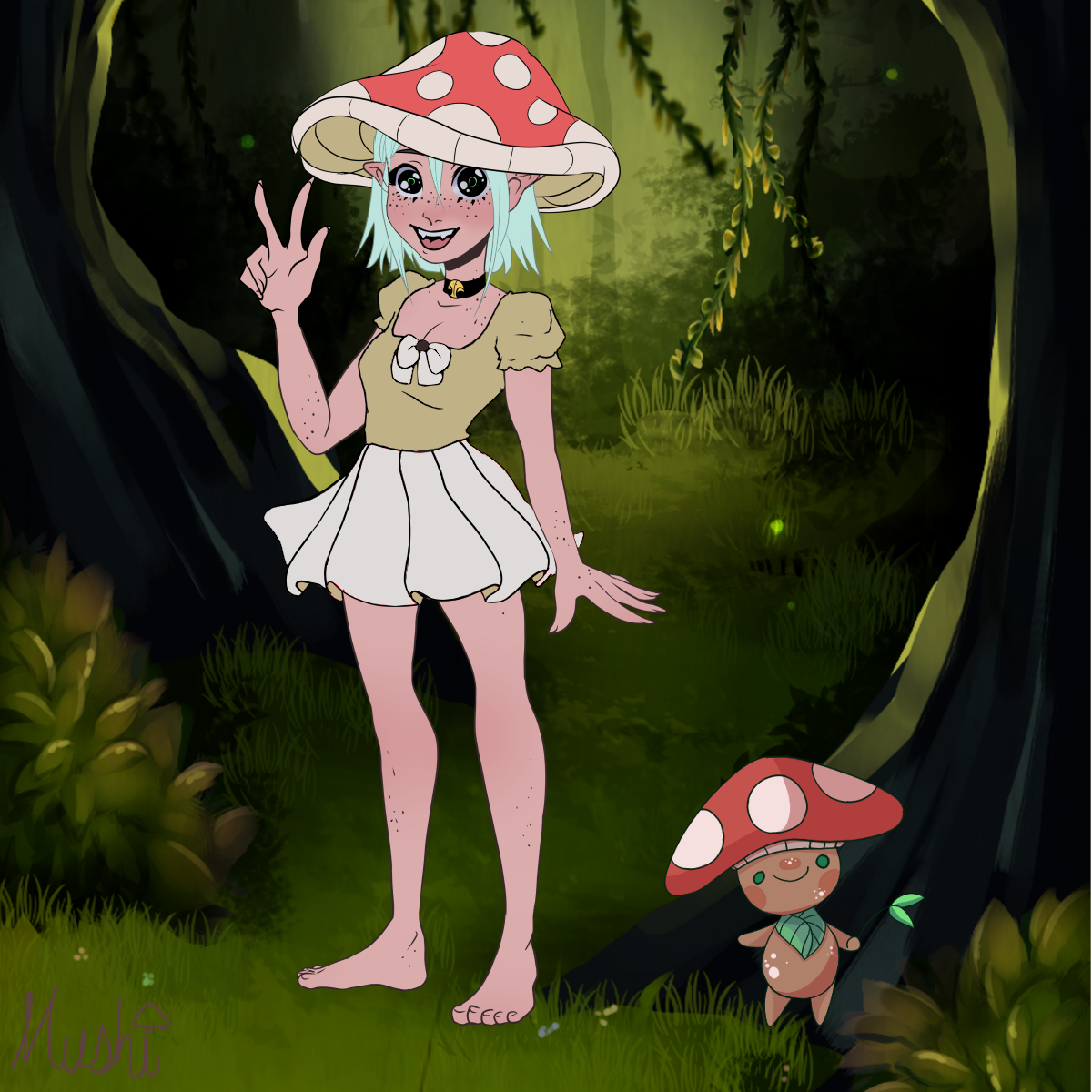 silk made with Mushroom Fairy