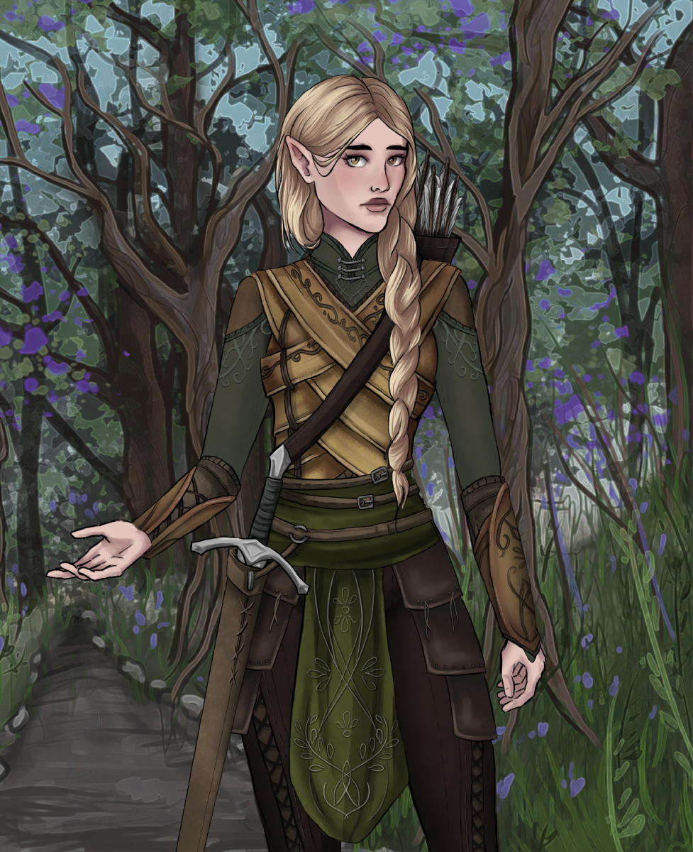 Elvenwarrior made with [WIP] Elvish Character Creator RE