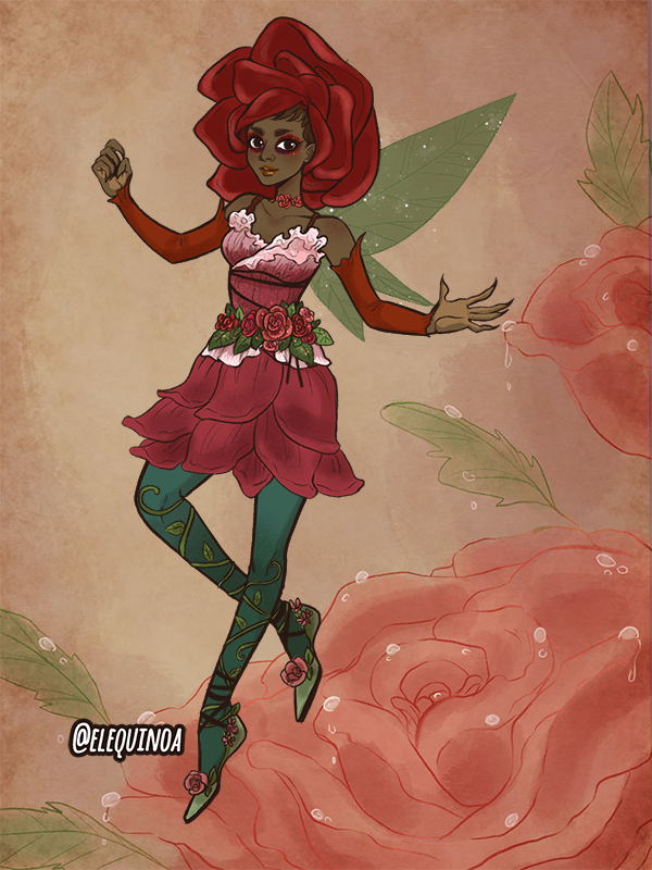rose fairy made with Forest Fairy