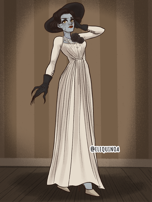 lady dimitrescu made with Gothic Heroine
