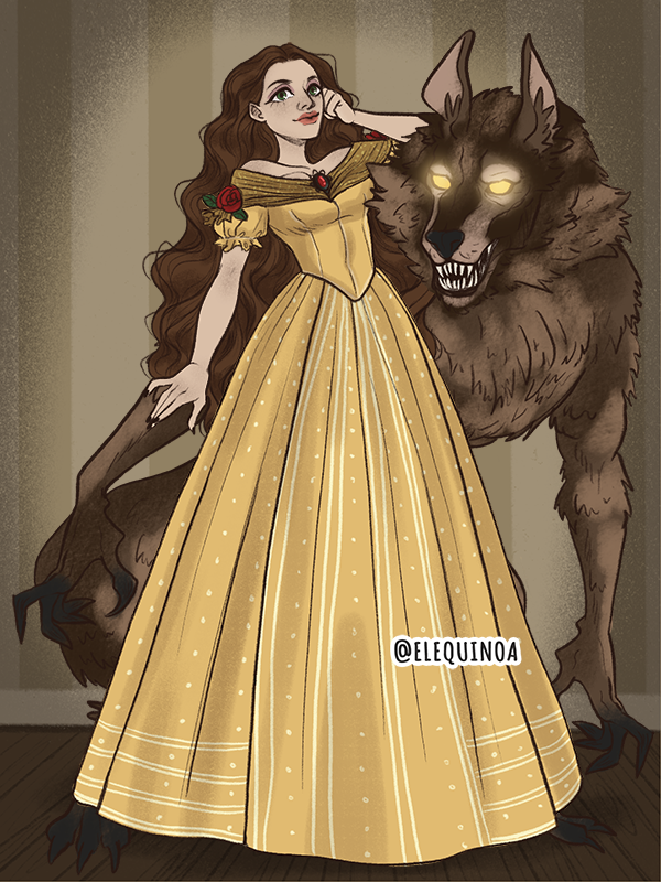 beauty and the beast made with Gothic Heroine