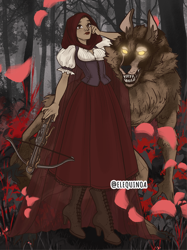 little red made with Gothic Heroine