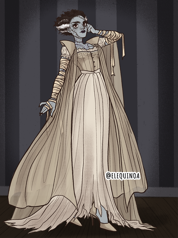 bride of frankenstein made with Gothic Heroine