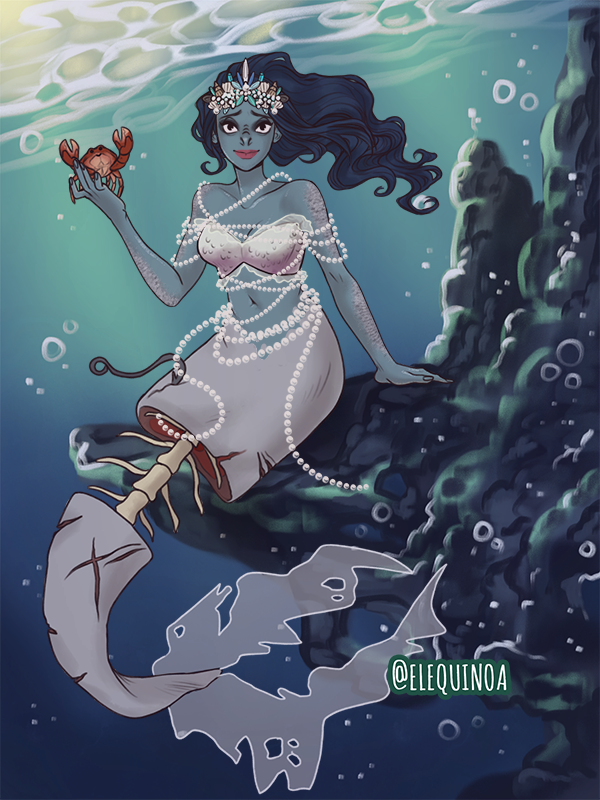 the corpse bride made with Little Merfolk