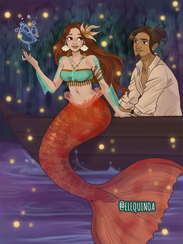 Mermaid Cecilia made with Little Merfolk