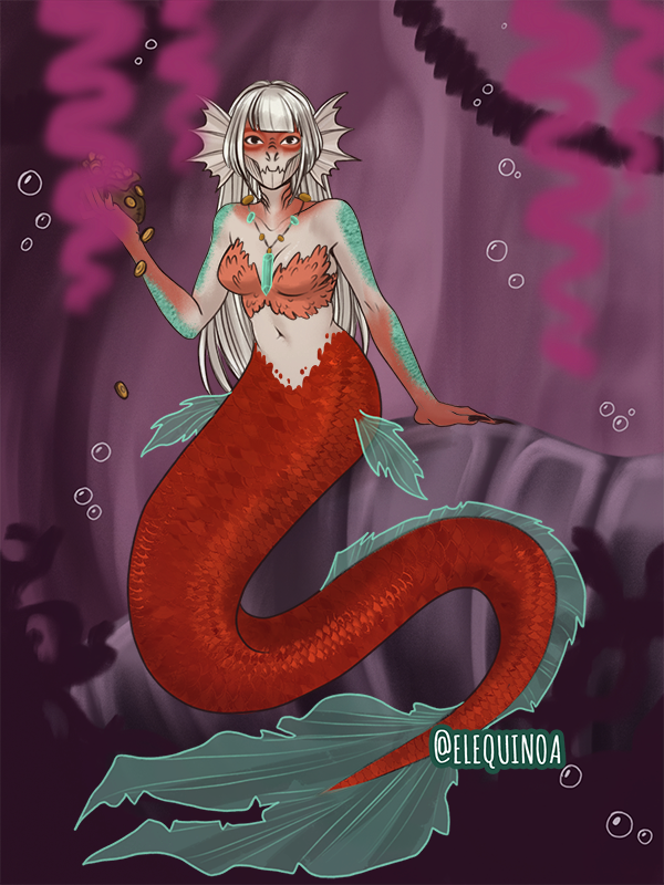 the dragon made with Little Merfolk